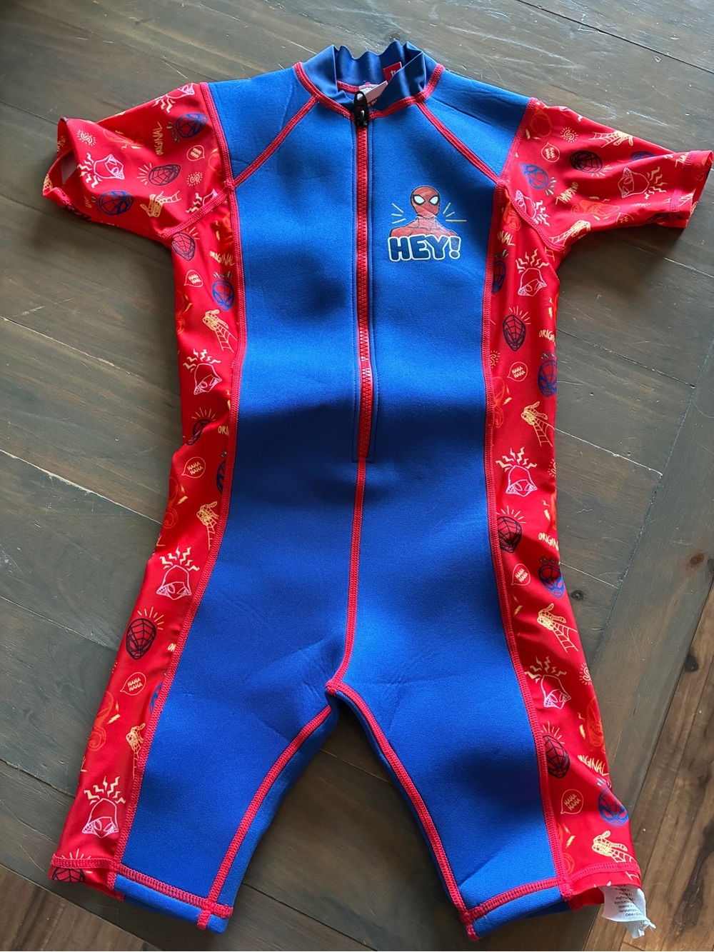 4T Spiderman One Piece Neoprene Swim Suit